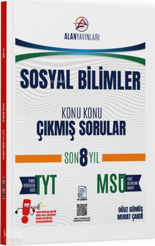 Alan Yayınları TYT MSÜ Sosyal Bilimler Konu Konu Çıkmış Sorular Son 8 