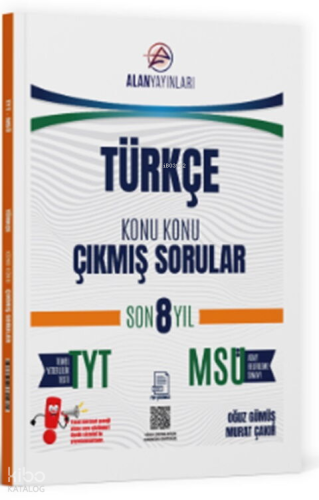 Alan Yayınları TYT MSÜ Türkçe Konu Konu Çıkmış Sorular Son 8 Yıl | Kol