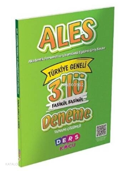 ALES 3 'Lü Fasikül Fasikül Deneme Sınavı Ders Koçu