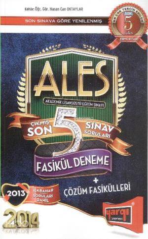 ALES Çıkmış Son 5 Sınav Soruları Fasikül Deneme 2014