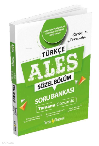 Ales Türkçe Tamamı Çözümlü Soru Bankası
