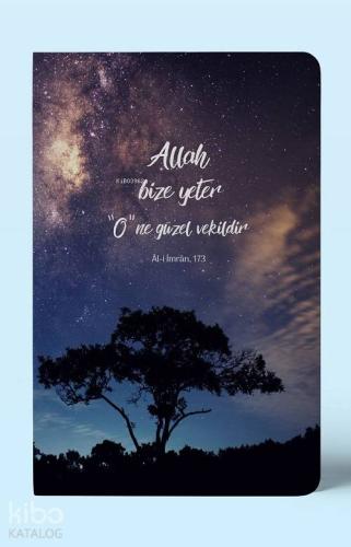 Allah Bize Yeter; Çizgili A5 Defter