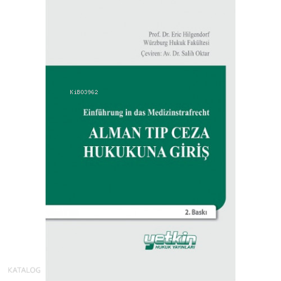 Alman Tıp Ceza Hukukuna Giriş