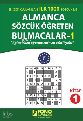 Almanca Sözcük Öğreten Bulmacalar 1 | Kolektif | Fono Yayınları