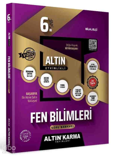Altın Karma 6. Sınıf Fen Bilimleri Altın Etkinlikli Kazanım Soru Bankası