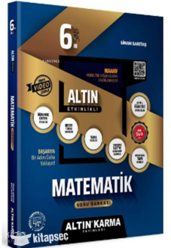 Altın Karma 6. Sınıf Matematik Altın Etkinlikli Kazanım Soru Bankası