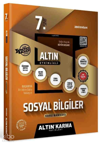 Altın Karma 7. Sınıf Sosyal Bilgiler Altın Etkinlikli Kazanım Soru Ban
