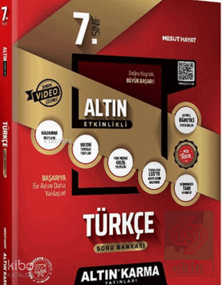 Altın Karma 7.Sınıf Türkçe Altın Etkinlikli Kazanım Soru Bankası | Mes