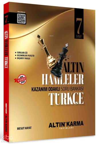 Altın Karma 7. Sınıf Türkçe Altın Hamleler Kazanım Odaklı Soru Bankası
