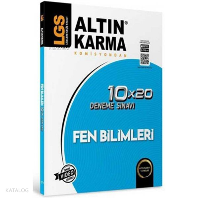 Altın Karma 8. Sınıf LGS Fen Bilimleri 10x20 Deneme Sınavı | Kolektif 