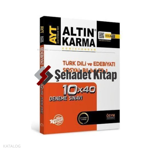 Altın Karma Ayt Türk Edebiyatı - Sosyal Bilimler 1 Deneme 2022 | Kolek