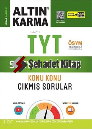 Altın Karma TYT Sosyal Bilimler Konu Konu Çıkmış Sorular