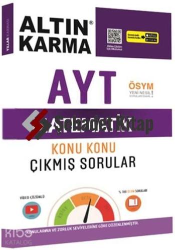 Altın Karma Yayınları AYT Matematik Konu Konu Çıkmış Sorular (Kolay-Orta-Zor) Altın Karma Yayınları