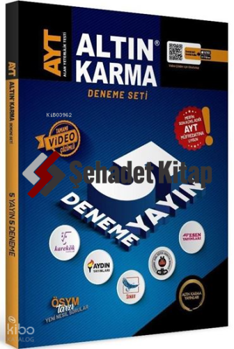 Altınkarma Ayt 5'li Deneme | Kolektif | Altın Karma Yayınları (Hazırlı