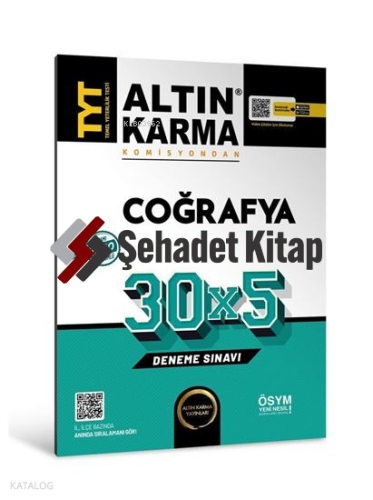 AltınKarma TYT Coğrafya 30x5 Deneme | Kolektif | Altın Karma Yayınları