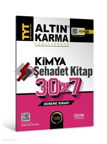 AltınKarma TYT Kimya 30x7 Deneme | Kolektif | Altın Karma Yayınları (H