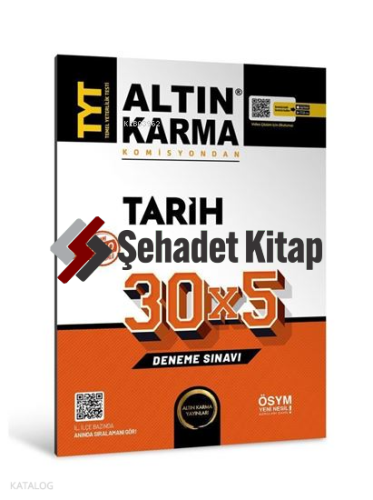 AltınKarma TYT Tarih 30x5 Deneme | Kolektif | Altın Karma Yayınları (H