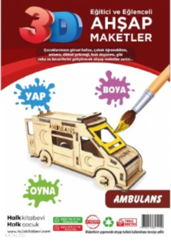 Ambulans Ahşap Maket