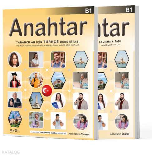 Anahtar B1 - Yabancılar için Türkçe Öğretim Seti;Ders Kitabı + Çalışma Kitabı + Z-Kitap Uyumlu