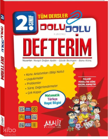 Analiz Yayıncılık 2. Sınıf Dolu Dolu Tüm Dersler Defterim | Kolektif |
