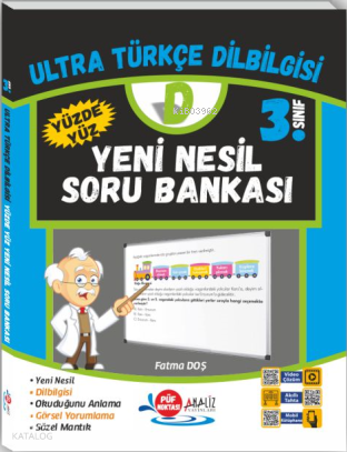 Analiz Yayıncılık 3.Sınıf Ultra Türkçe Dilbilgisi Yeni Nesil  Soru Bankası
