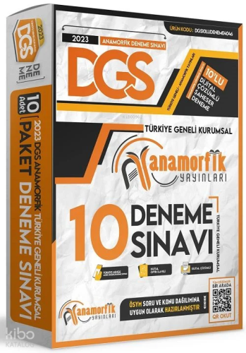 Anamorfik DGS 10 Türkiye Geneli Kurumsal Deneme Dijital Çözümlü