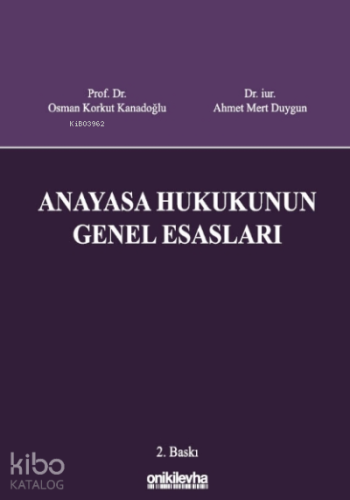 Anayasa Hukukunun Genel Esasları