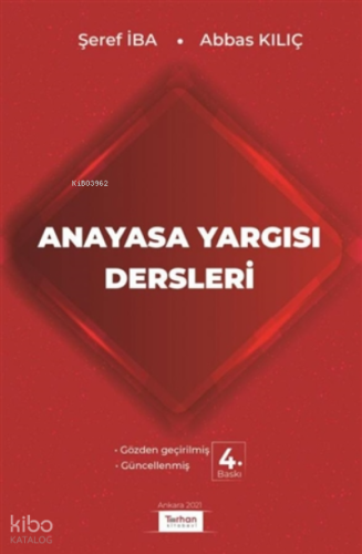 Anayasa Yargısı Dersleri