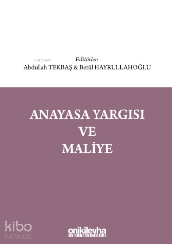 Anayasa Yargısı ve Maliye