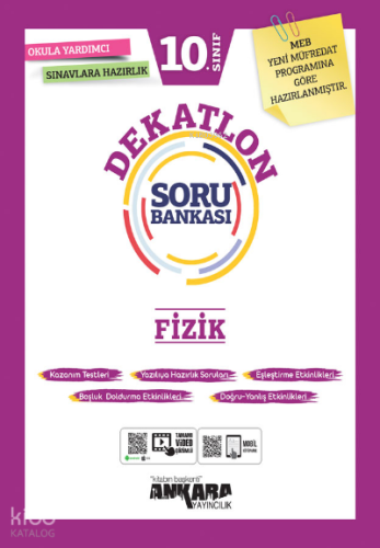 Ankara Yayıncılık 10. Sınıf Fizik Dekatlon Soru Bankası | Kolektif | A