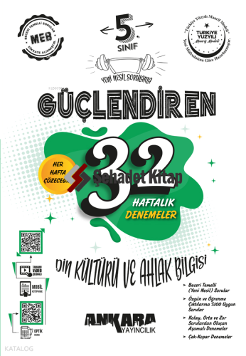 Ankara Yayıncılık 5. Sınıf Güçlendiren 32 Haftalık Din Kültürü ve Ahla