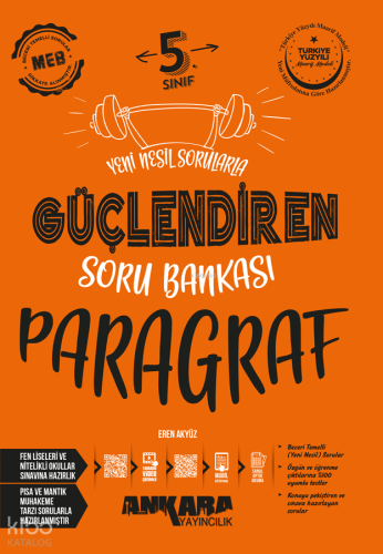 Ankara Yayıncılık 5. Sınıf Güçlendiren Paragraf Soru Bankası | Eren Ak