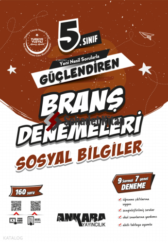 Ankara Yayıncılık 5. Sınıf Güçlendiren Sosyal Bilgiler Branş Denemeleri