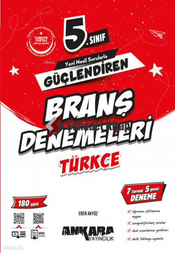 Ankara Yayıncılık 5. Sınıf Güçlendiren Türkçe Branş Denemeleri