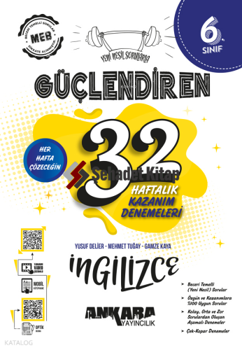 Ankara Yayıncılık 6. Sınıf Güçlendiren 32 Haftalık İngilizce Kazanım D