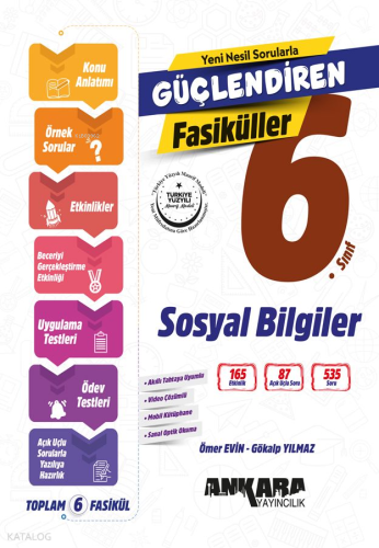 Ankara Yayıncılık 6.Sınıf Güçlendiren Sosyal Bilgiler Fasiküller | Kol