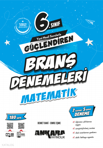 Ankara Yayıncılık 6. Sınıf Matematik Güçlendiren Branş Denemeleri | Ko
