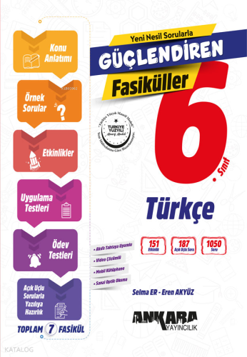 Ankara Yayıncılık 6. Sınıf Türkçe Güçlendiren Fasiküller | Kolektif | 