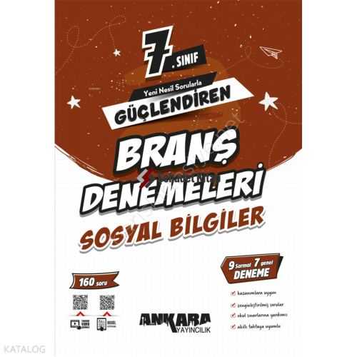 Ankara Yayıncılık 7. Sınıf Güçlendiren Sosyal Bilgiler Branş Denemeler
