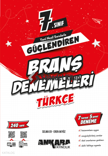 Ankara Yayıncılık 7. Sınıf Güçlendiren Türkçe Branş Denemeleri