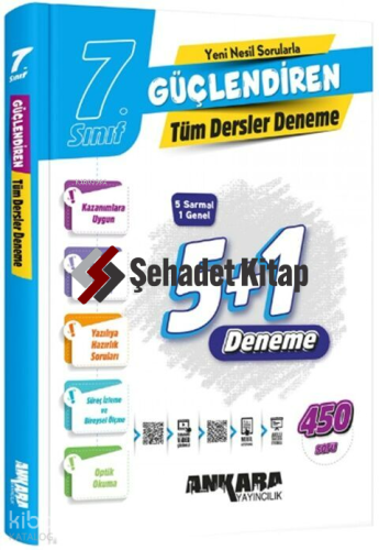 Ankara Yayıncılık 7. Sınıf Tüm Dersler Güçlendiren Denemeleri
