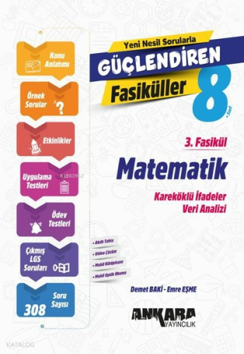 Ankara Yayıncılık 8. Sınıf Matematik Güçlendiren 3. Fasikül | Demet Ba