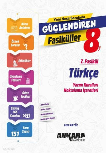 Ankara Yayıncılık 8. Sınıf Türkçe Güçlendiren 7. Fasikül