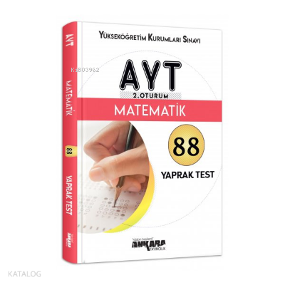 Ankara Yayıncılık AYT Matematik Yaprak Test