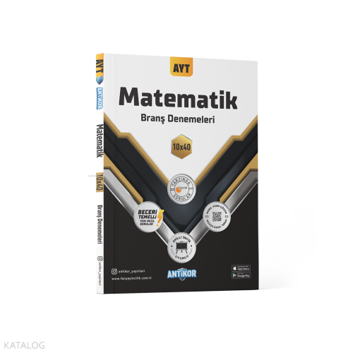 Antikor Yayınları AYT Matematik Branş Denemeleri 10x40