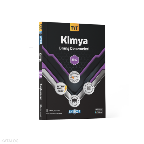 Antikor Yayınları TYT Kimya Branş Denemeleri 30x7