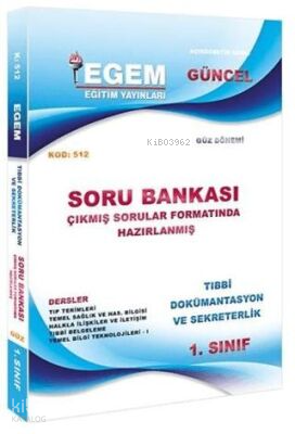 AÖF 1. Sınıf Tıbbi Dökümantasyon ve Sekreterlik Güz Dönemi 1. Yarıyıl Soru Bankası