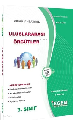 AÖF 3. Sınıf Uluslararası Örgütler Bahar Dönemi 6. Yarıyıl Konu Anlatı