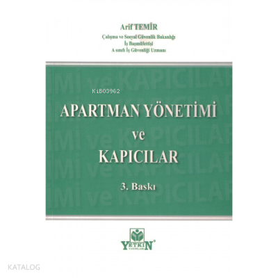 Apartman Yönetimi ve Kapıcılar | Arif Temir | Yetkin Yayınları