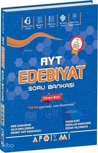 Apotemi Yayınları AYT Edebiyat Soru Bankası | Hasan Kurt | Apotemi Yay